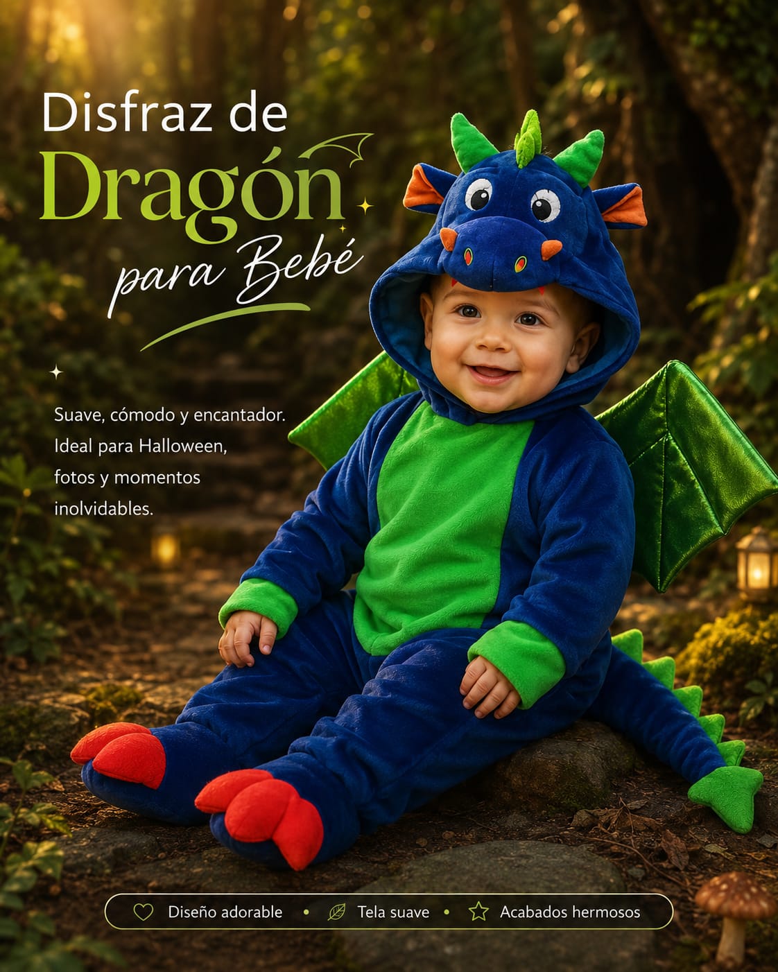Disfraz de Dragón Bebé para bebé
