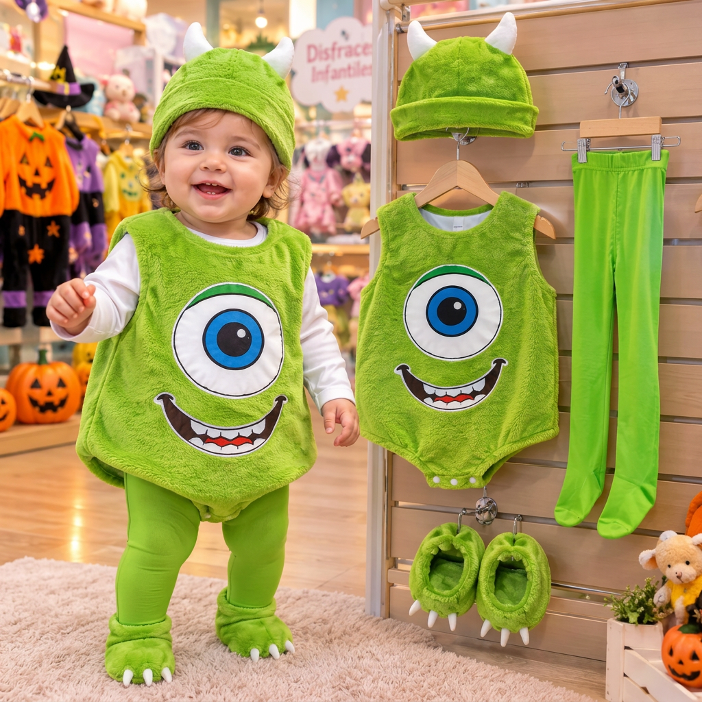 Disfraz de Monstruito de un Ojo para bebé